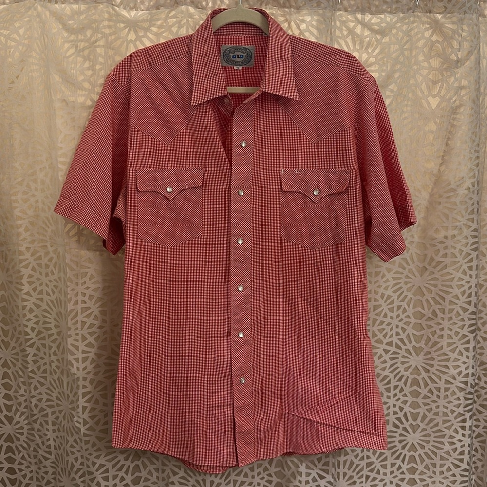 👔 Vintage ATA Western Wear Pearl Snap Shirt - Red Gingham Cowboy Style